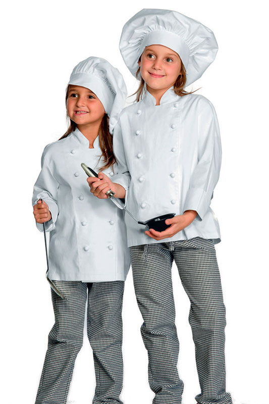 Abbigliamento ristorante per bambini giacca cuoco babychef - Rosella Abbigliamento